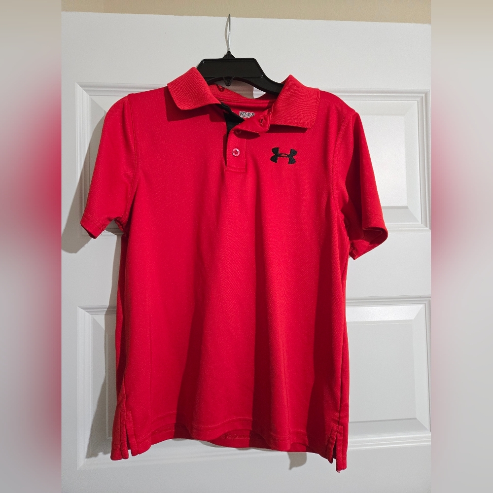 Under Armour Red Polo Shirt